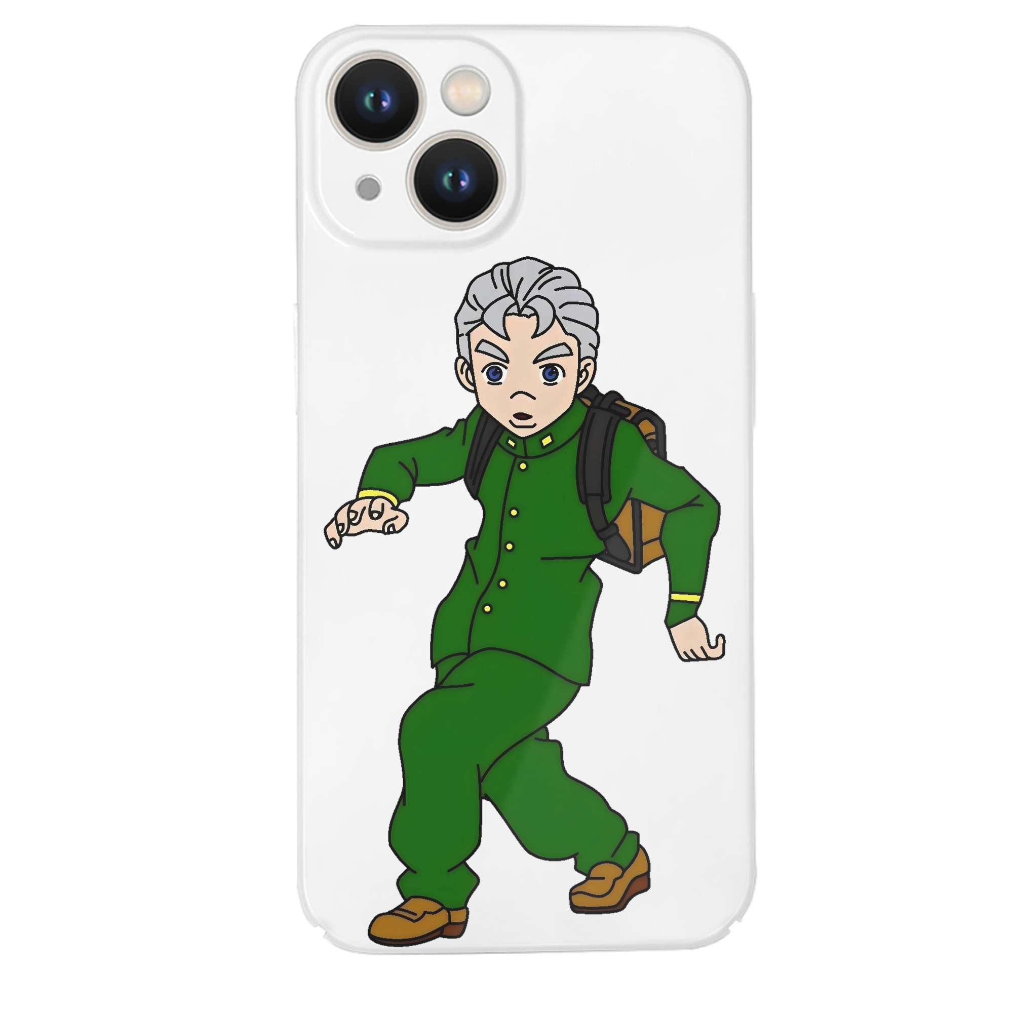 （画像用） ジョジョの奇妙な冒険 広瀨康一 JoJo's Bizarre Adventure Hirose Koichi 【iPhone 14シリーズ対応】ハードケース